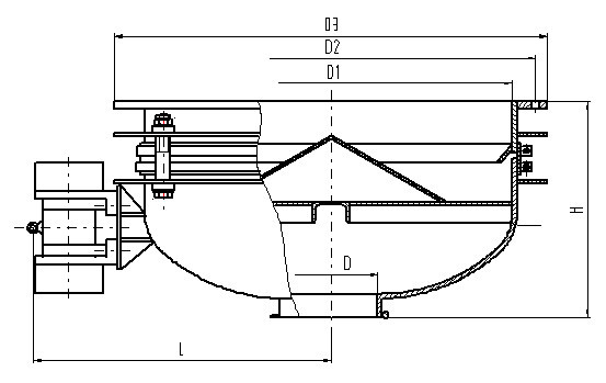 振動(dòng)給料斗技術(shù)圖